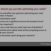 Performance Tuning And Single Processor Optimization