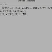 HOW TO MAKE A CIRCLE IN QBASIC