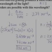 HTPIB12F3 Diffraction Grating Example 2