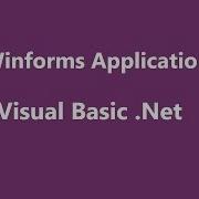 Visual Basic Net Create GUI Project In Visual Studio
