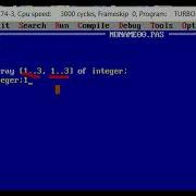 Using 1 Dimensional Arrays And 2 Dimensional Arrays In Turbo Pascal