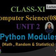 Python Modules Explained In 6 Minutes Math Random Statistics
