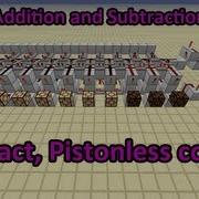 Bi Directional Pistonless Redstone Counter 1 8 Minecraft Tutorial