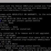 Install Python Bottle On Raspberry Pi