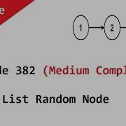 Leetcode 382 Linked List Random Node Medium Complexity Question