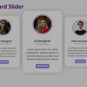 How To Make A Card Slider In HTML CSS JavaScript AutoPlay Slider