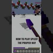 HOW TO PLAY SPLEEF THE PROPER WAY Shorts Minecraft Minemen