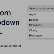 Custom Dropdown HTML CSS JavaScript Custom Select Input HTML CSS And JavaScript