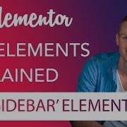 Sidebar Element Tutorial Elementor