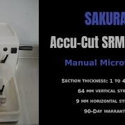 Sakura Accu Cut SRM 300 LT Manual Microtome Item 3501A MICROTOM