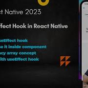16 How To UseEffect Hook In React Native Reactnative Hook Useeffect