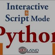 INTERACTIVE SCRIPT MODE IN PYTHON Python Interactive Python Script Python Tutorial In Hindi