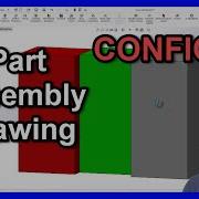 SOLIDWORKS Part Assembly Configuration Drawing Setup