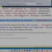 Encrypting Data In Sql Server