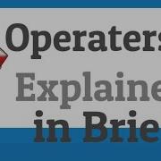 OperatorsOPERATORS In JAVA CLASS 9 ICSE Basics Of JAVA Part4 Class 9 ICSE Chetan Programming