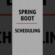 Spring Boot Scheduling Springproject Javaframework Coding
