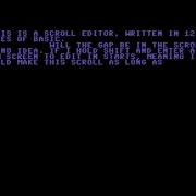 Scroll Editor In C64 BASIC