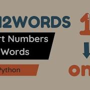 Convert Numbers To Words In Python With Num2words