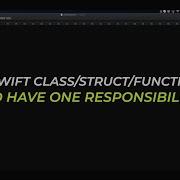 Why A Swift Class Struct Function Should Have One Responsibility
