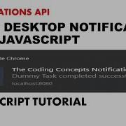 Ep 4 Notifications API How To Show Desktop Notifications With Javascript Thecodingconcepts