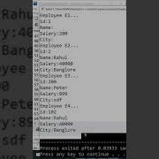 Employee Example In C