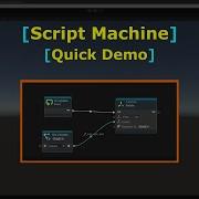 Script Machine Quick Demo Spinning A Cube Cube Rotation Visual Scripting Unity Game Engine