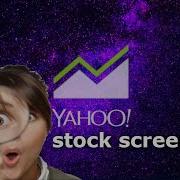 YAHOO FINANCE Stock Screener