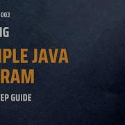 Your First Java Program Writing Compiling Running Step By Step