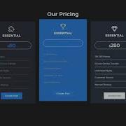 Pricing Card Html Css Responsive