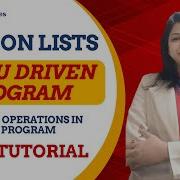 Python Menu Driven Program For Lists List Operations In Python CBSE Class 11 12 Python