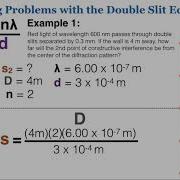 Solving Problems With Young S Double Slit Interference Equation IB Physics