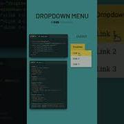 Simple Drop Down Menu Using HTML And CSS
