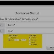 Finding Articles In Academic Databases