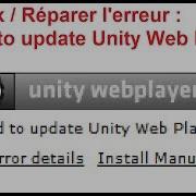 Fix Réparer Failed To Update Unity Web Player