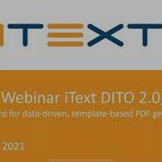 Live Webinar IText DITO 2 0 The Next Step In Intuitive Template Based PDF Generation