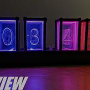 REVIEW ClocTeck LED Nixie Tube Clock Wi Fi Digital Desk Clock Cool Retro Design