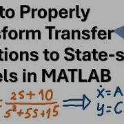 How To Properly Transform Transfer Functions To State Space Models In MATLAB Control Engineering