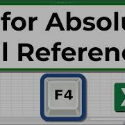 Excel Quick Tip F4 For Absolute Cell References