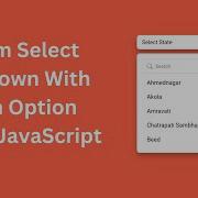 Enhance Your Website With Custom Select Dropdown Search Custom Select Dropdown With Search Option