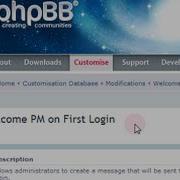 PhpBB Tutorial Installation Der Mod Welcome PM On First Login Per Automod 3 0 12