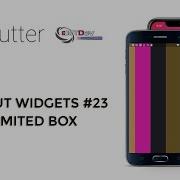 Flutter Tutorial Layout Widgets 23 Limited Box