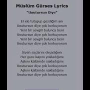 Müslüm Gürses Unutursun Diye Karaoke