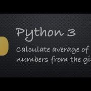 Python 3 Calculate Average Of Numbers From The Given List Example Programs