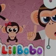 5 Little Monkeys Jumping On The Bed Bouncing Surfaces Little BoBo Nursery Rhymes FlickBox Kids