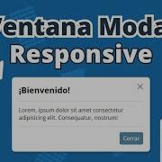Ventana Modal Responsive Con Html Y Css