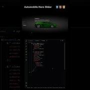 Automobile Hero Slider Using HTML CSS And JavaScript Coding Trending Slickslider Shorts Htmlcss