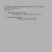 Linear Combination Of Two Random Variables