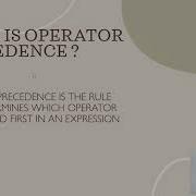 Operators Precedence And Associtivity In Python