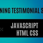 Create A Stunning Testimonial Slider For Your Website JavaScript Tutorial