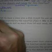 Domain And Range Word Problems